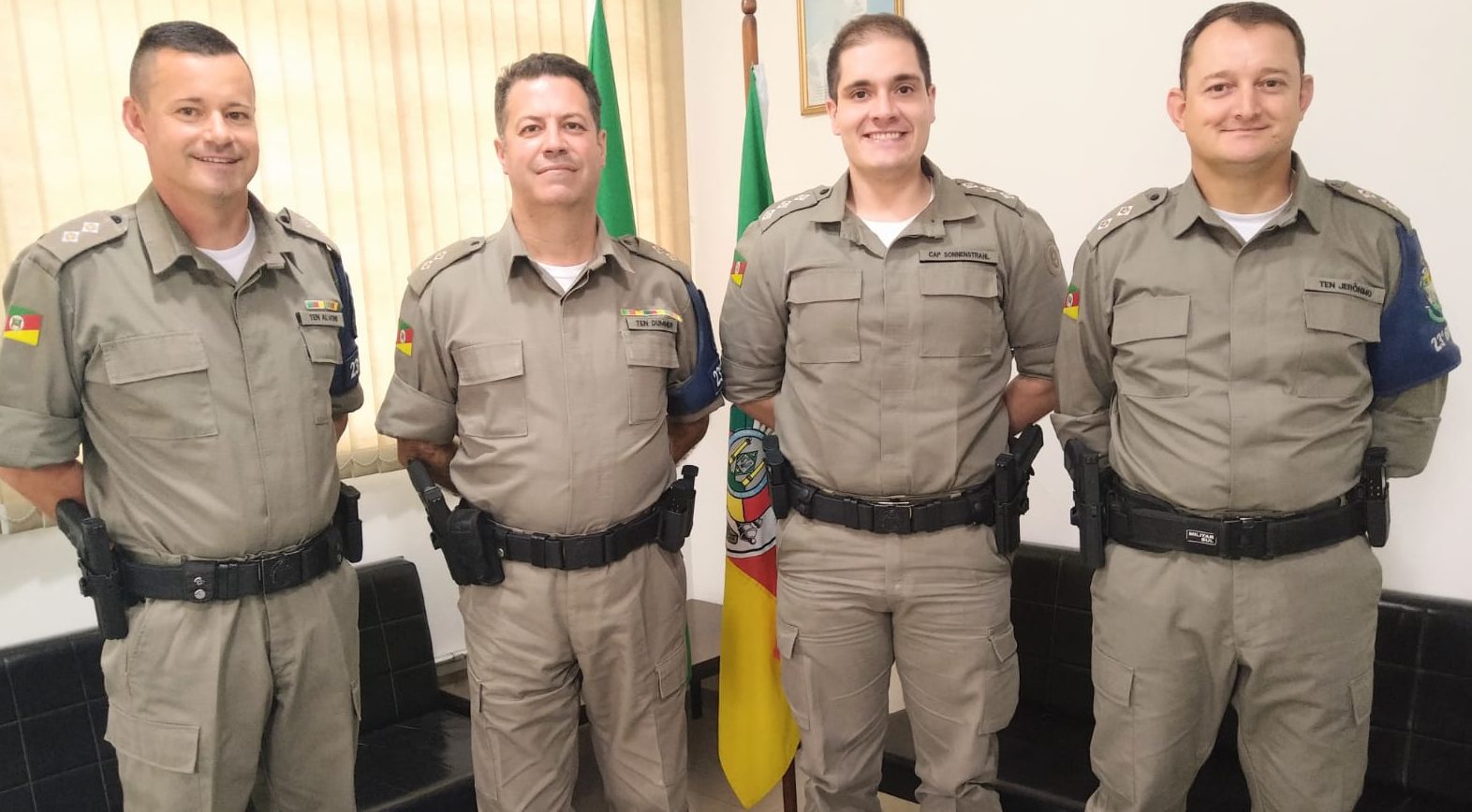 Capitão Sonnenstrahl Assume Comando Da 5ª Cia Da Brigada Militar